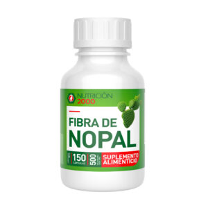 Fibra de Nopal 150 Cápsulas 500 mg Nutrición 2000