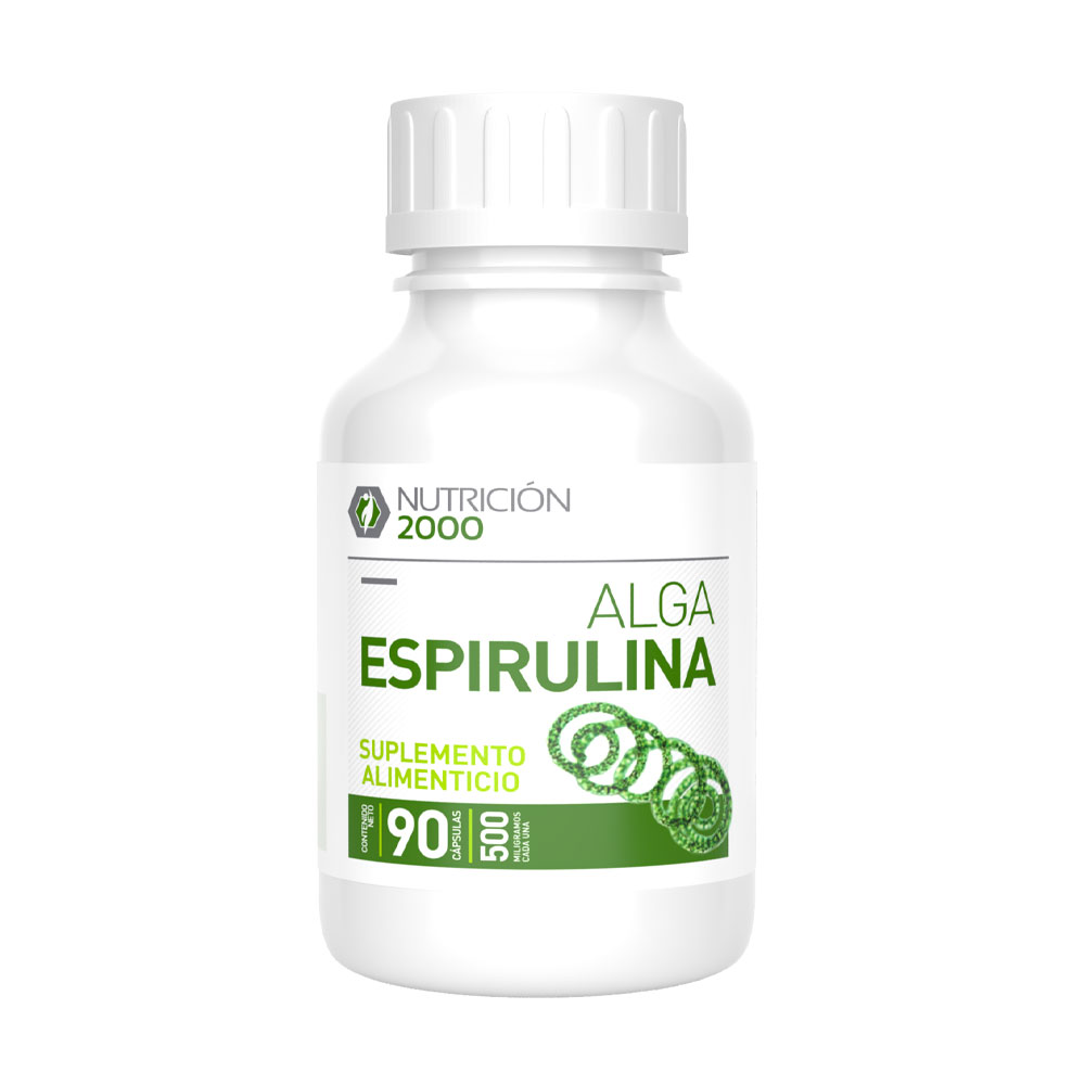 Alga Espirulina 90 Cápsulas Nutrición 2000