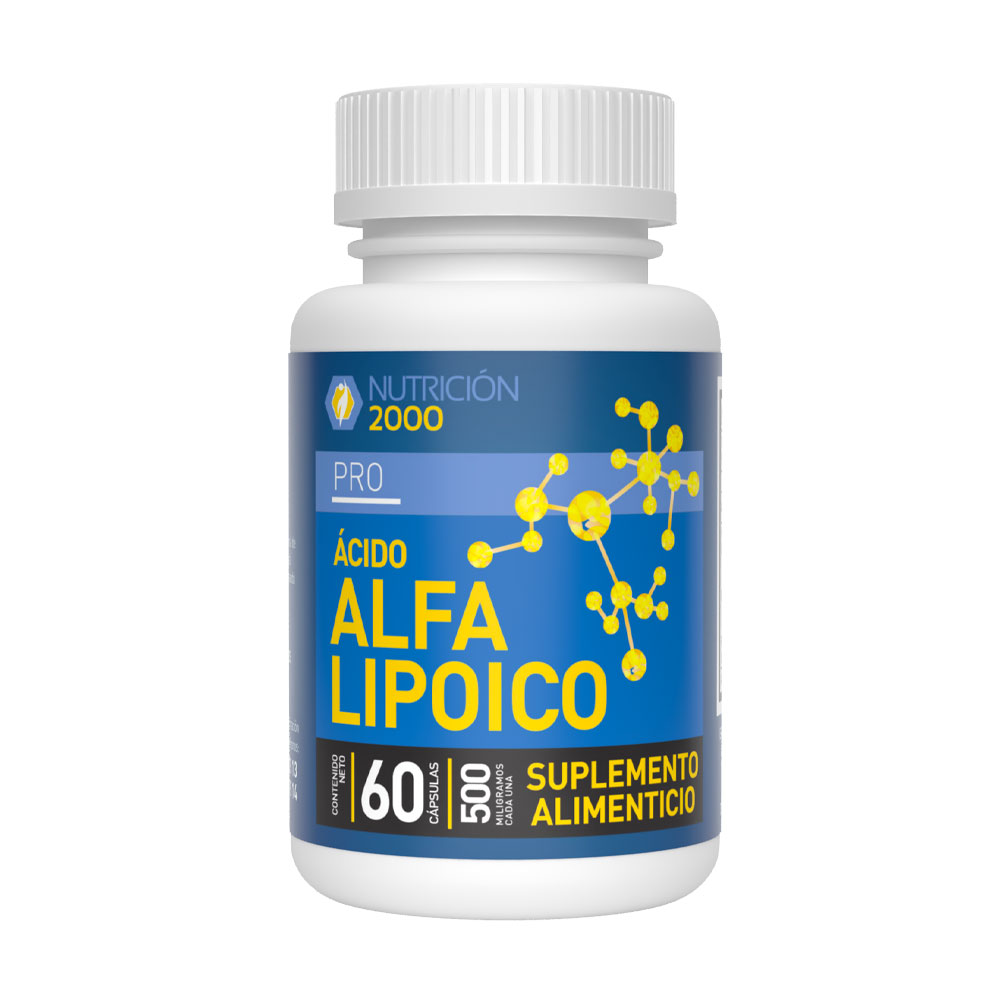 Ácido Alfa Lipoico 60 Cápsulas 500 mg Nutrición 2000