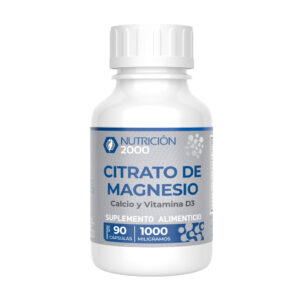 Citrato de Magnesio con Calcio y Vitamina D3 90 Cápsulas Nutrición 2000