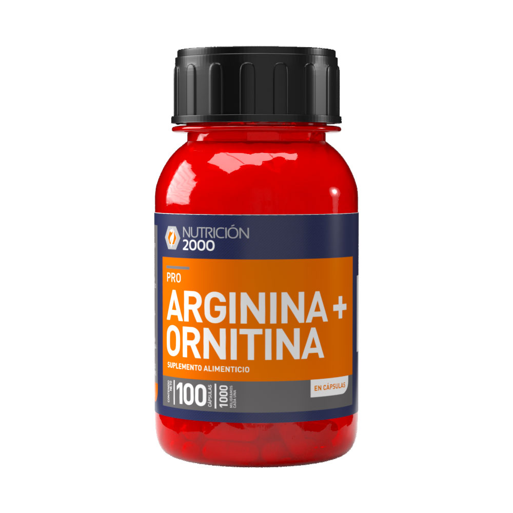 Arginina + Ornitina 100 Cápsulas 1000 mg Nutrición 2000