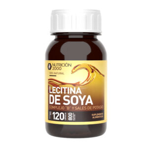 Lecitina de Soya con Complejo B 120 Cápsulas 500 mg Nutrición 2000