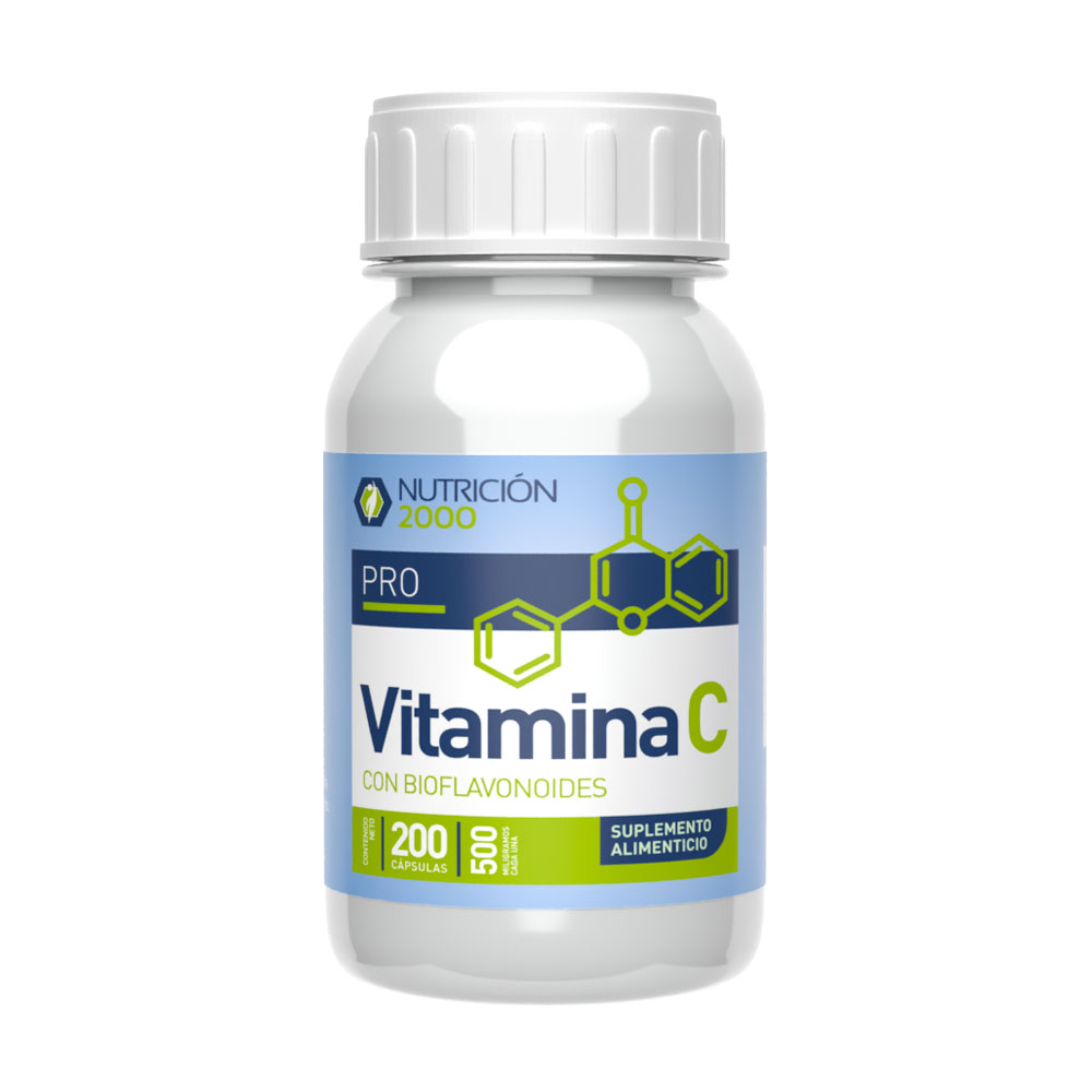 Vitamina C  Pro 200 Cápsulas 500 mg Nutrición 2000