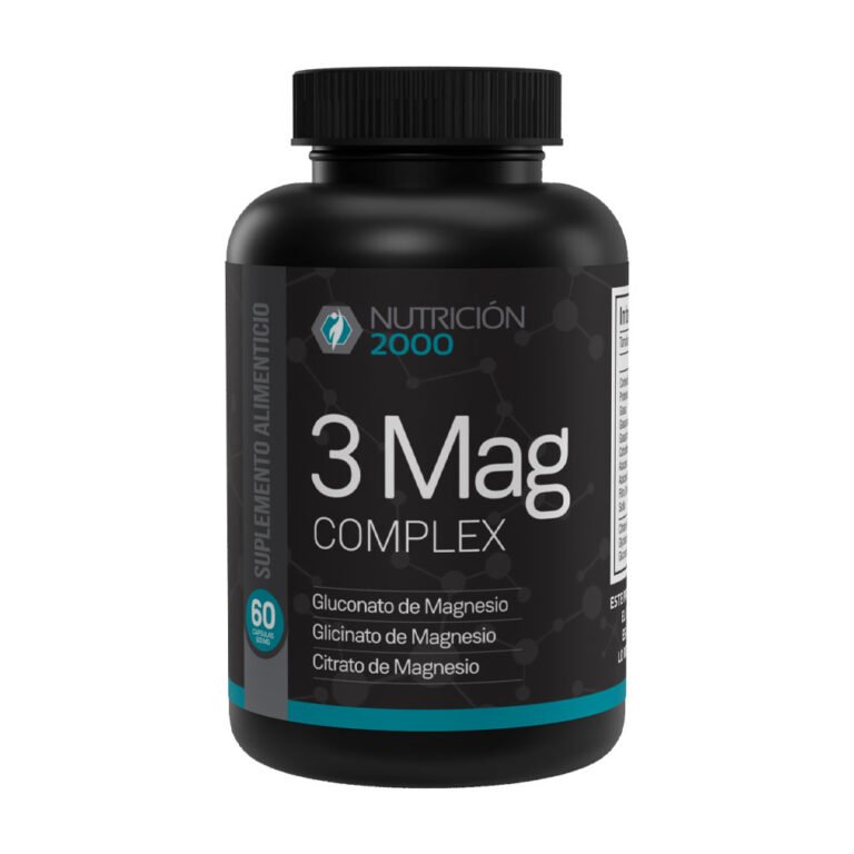 3 Mag Complex 60 Cápsulas 1 g Nutrición 2000