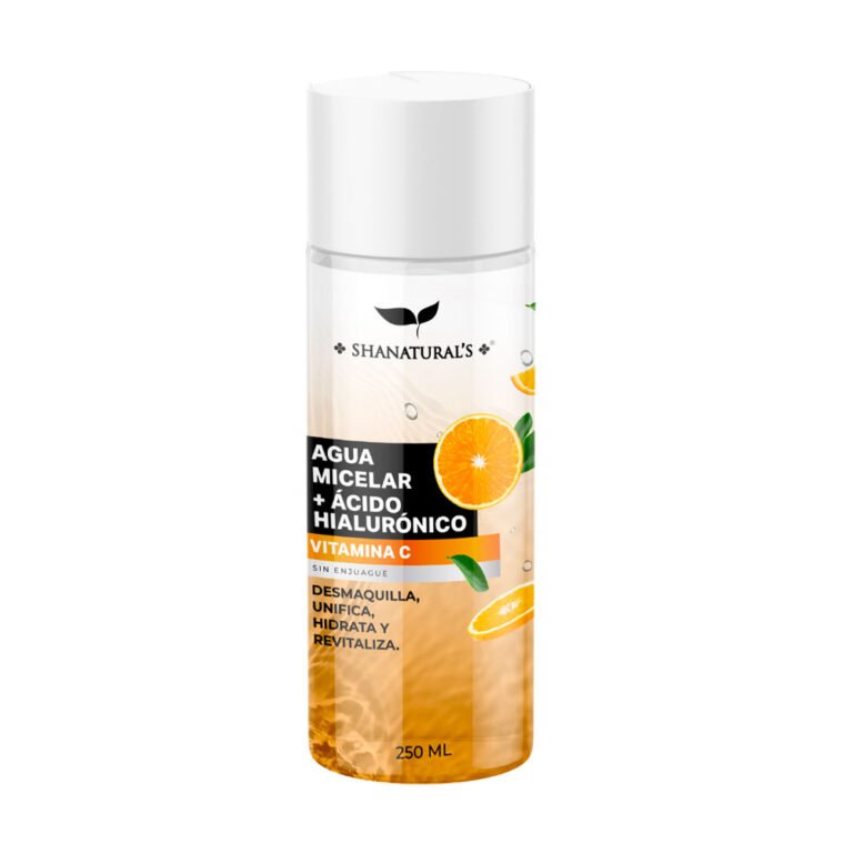 Agua Micelar a Hialurónico - Vitamina C 250 ml Shanaturals