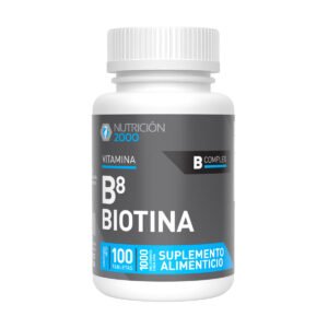 Biotina-Tabs-1200-x1200-px.jpg Vitamina B8 Biotina 100 Tabletas 1000 mg Nutrición 2000