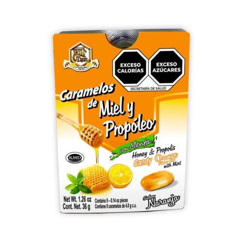 Caramelos de Miel y Propóleo Naranja Tia Trini