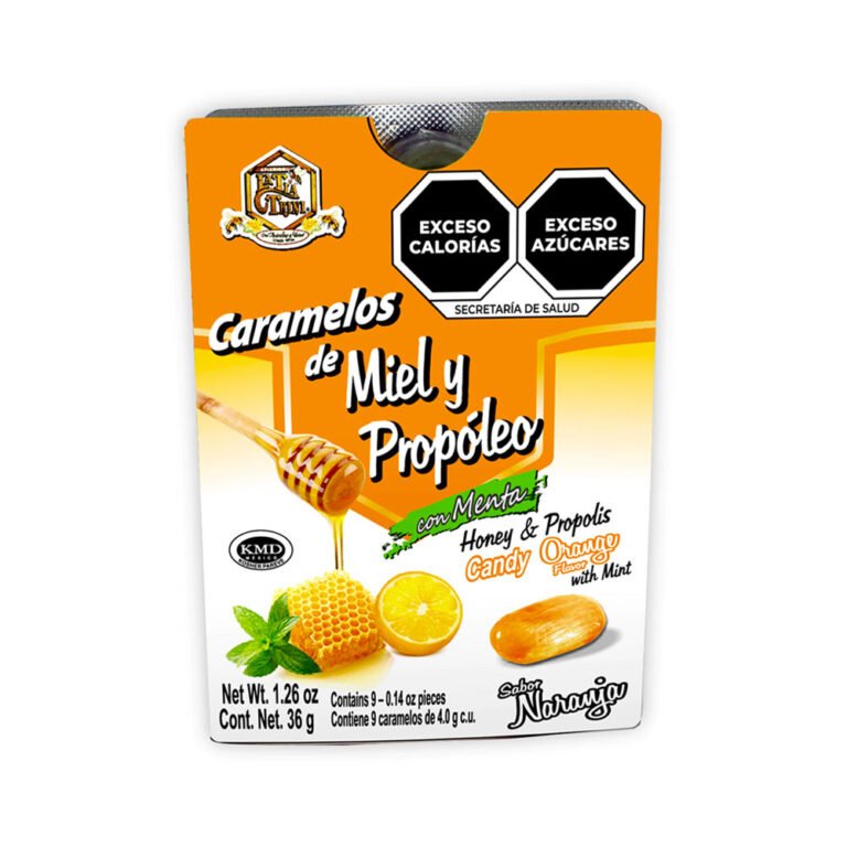 Caramelos de Miel y Propóleo Naranja Tia Trini