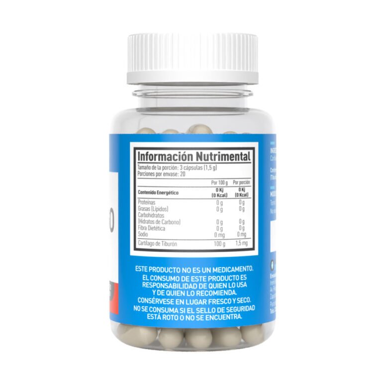 Cartílago de Tiburón Pro 60 Cápsulas 500 mg Nutrición 2000