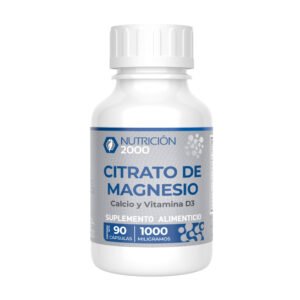 Citrato de Magnesio con Calcio y Vitamina D3 90 Cápsulas Nutrición 2000