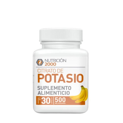 Citrato de Potasio 30 Cápsulas 500 mg Nutrición 2000