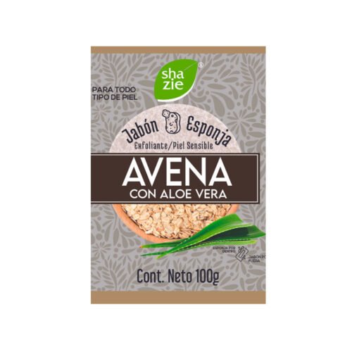 Jabón Esponja Avena Aloe Vera 100 g Shazie
