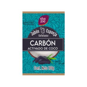 Jabón Esponja Carbón Activado y Coco 100 g Shazie