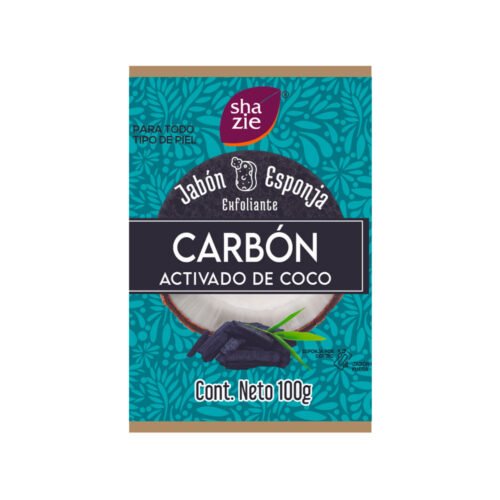 Jabón Esponja Carbón Activado y Coco 100 g Shazie