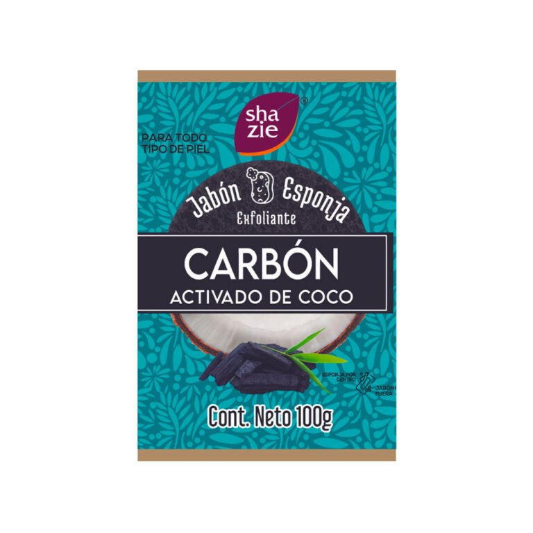 Jabón Esponja Carbón Activado y Coco 100 g Shazie