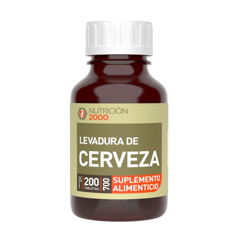 Levadura de Cerveza 200 Tabletas 700 mg Nutrición 2000
