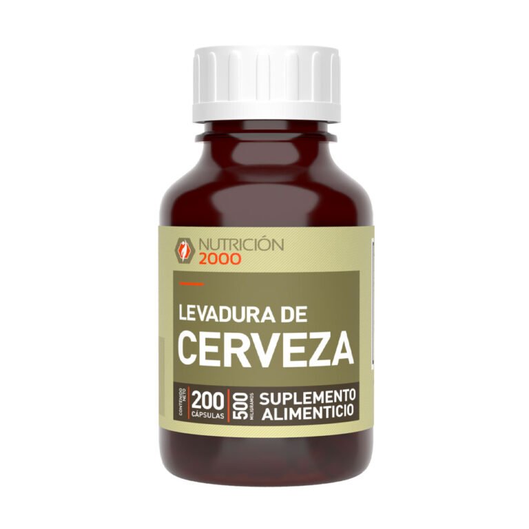 Levadura de Cerveza 200 Cápsulas 500 mg Nutrición 2000