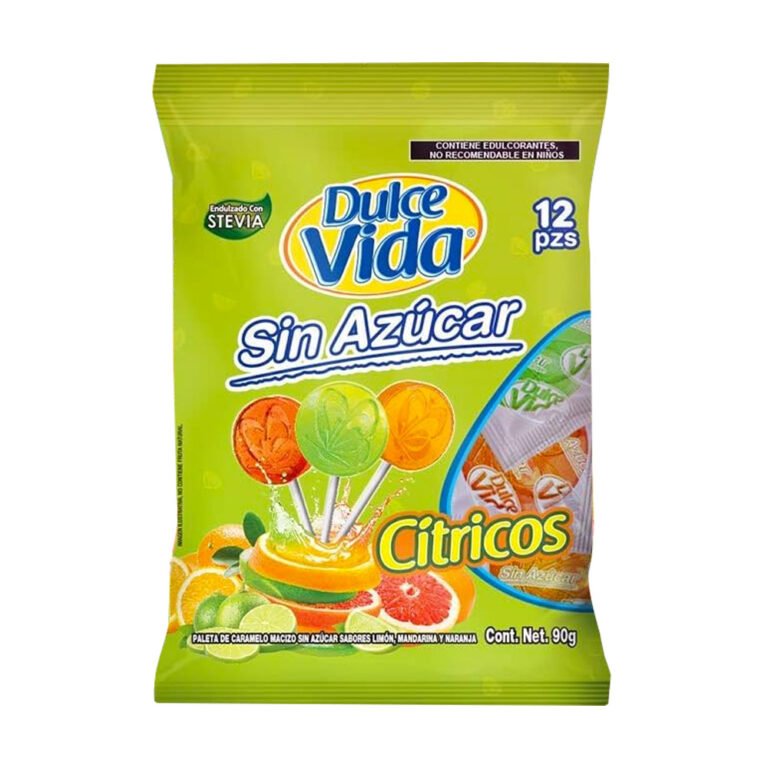 Paleta-Dulce-Vida-Citricos.jpg Paletas Dulce Vida Sin Azúcar 90 g Cítrico