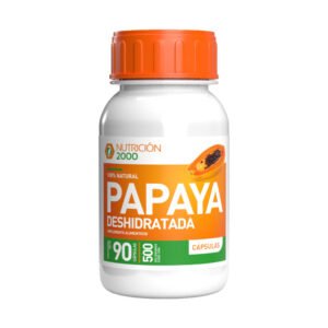 Papaya Deshidratada 90 Cápsulas 500 mg Nutrición 2000
