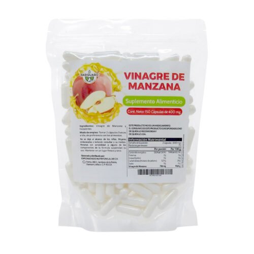 Vinagre de Manzana 150 Cápsulas Pasiguaro