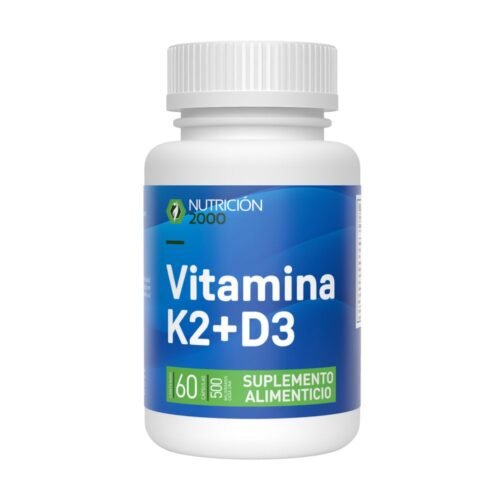 Vitamina K2+D3 60 Cápsulas 500 mg Nutrición 2000