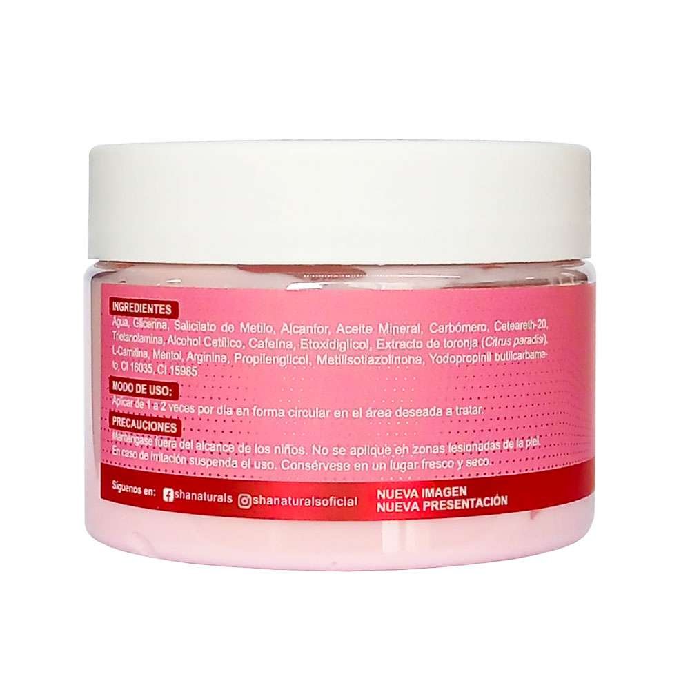 Gel Termogénico Toronja y Cafeina 250 g Shanaturals