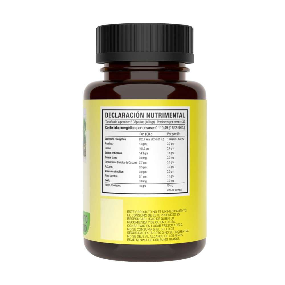 Orégano de Semilla Negra 60 Cápsulas Nutrición 2000
