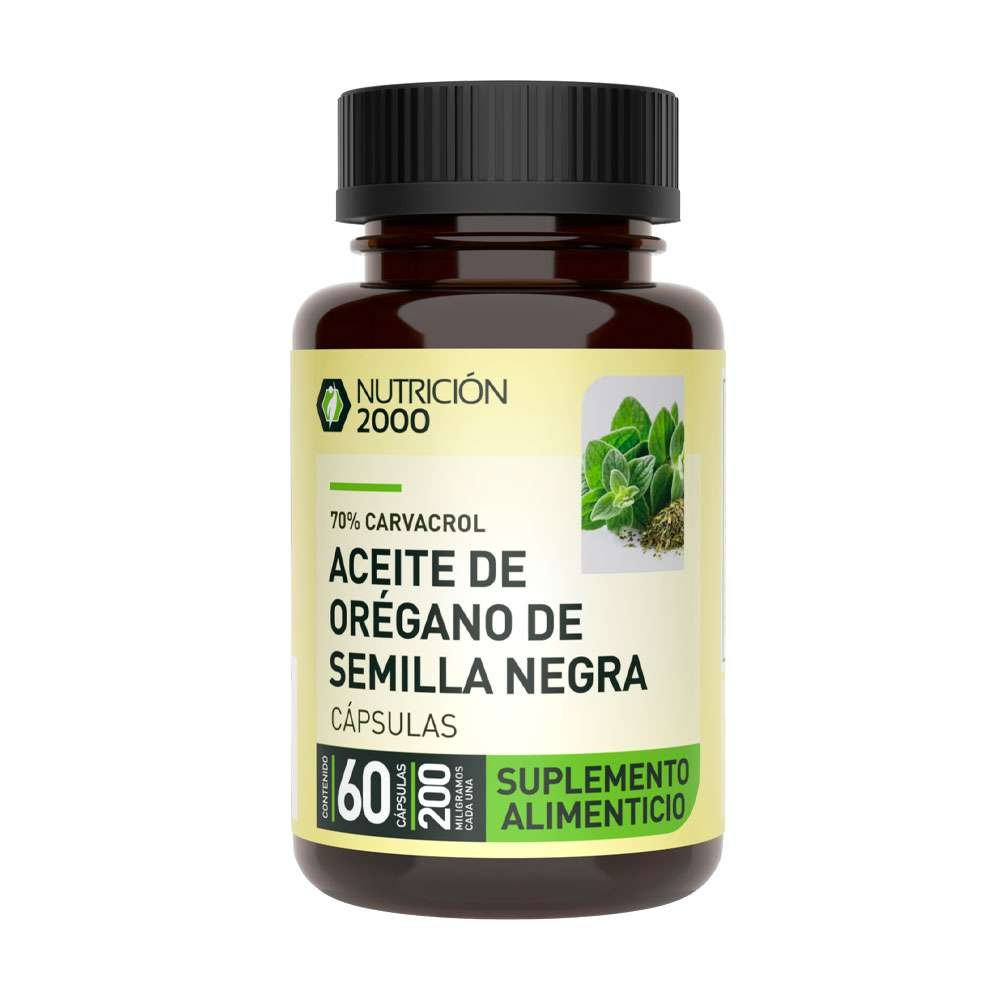 Orégano de Semilla Negra 60 Cápsulas Nutrición 2000