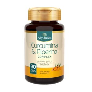 Cúrcuma & Piperina 30 Tabletas Adyura Nat