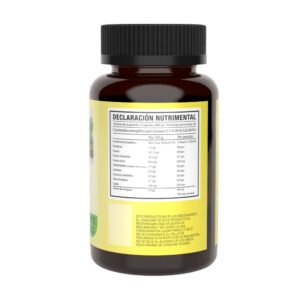 Frasco Ambar Tapa Negra Orégano de Semilla Negra 60 Cápsulas Nutrición 2000