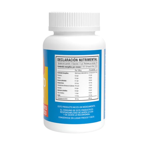 Picolinato de Cromo 90 Cápsulas 500 mg Nutrición 2000