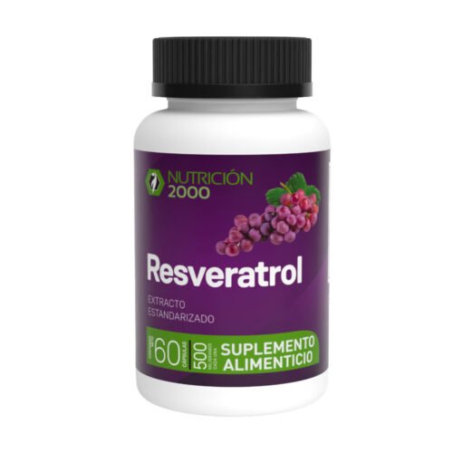 Resveratrol 60 Cápsulas 500 mg Nutrición 2000