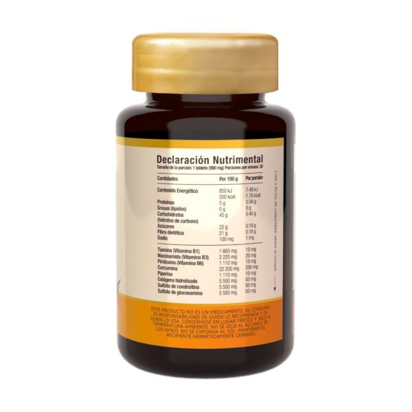 Curcumina Piperina B Cúrcuma & Piperina 30 Tabletas Adyura Nat