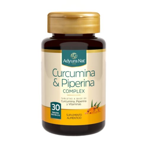 Curcumina Piperina F Cúrcuma & Piperina 30 Tabletas Adyura Nat