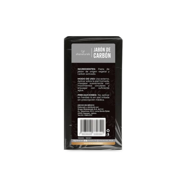 Jabón de Carbón 100 g Shanaturals