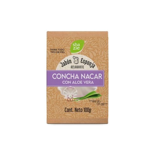 Jabón Esponja Concha Nácar Aloe Vera 100 g Shazie