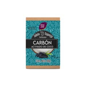 Jabón Esponja Carbón Activado y Coco 100 g Shazie