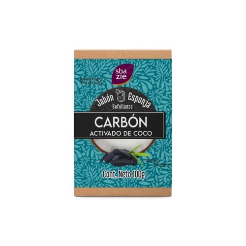 Jabón Esponja Carbón Activado y Coco 100 g Shazie