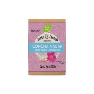 Jabón Esponja Concha Nácar Rosa Mosqueta 100 g Shazie