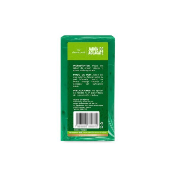 Jabón de Aguacate 100 g Shanaturals