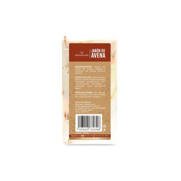 Jabón de Avena 100 g Shanaturals