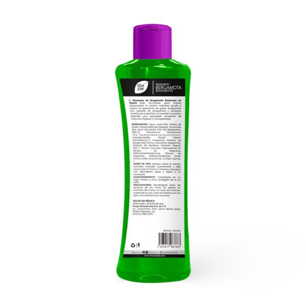 Shampoo Shazie Bergamota y Bardana 500 ml Shanaturals