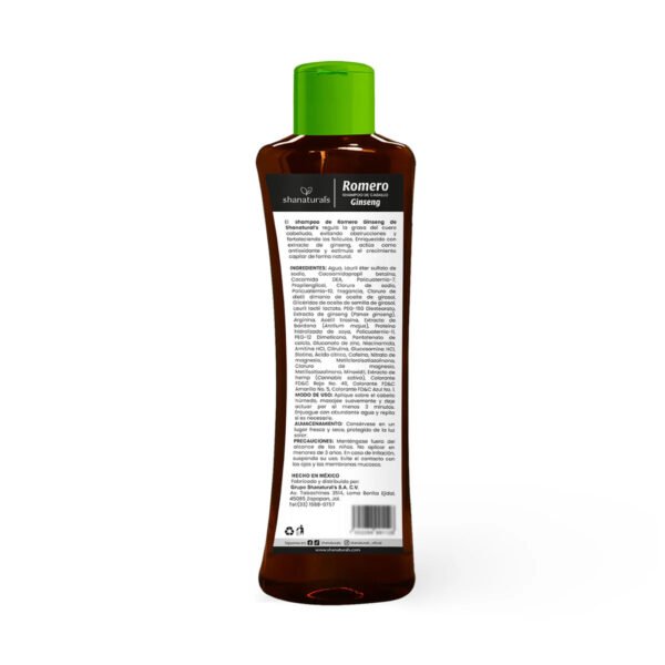 Shampoo Romero Ginseng 500 ml Shanaturals