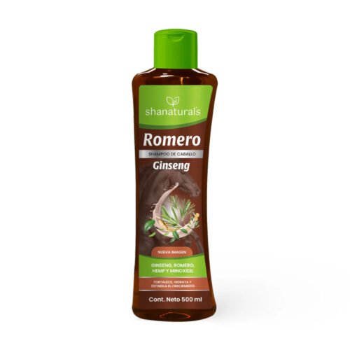 Jabon de Carbon 2026 Shampoo Romero Ginseng 500 ml Shanaturals